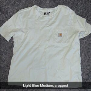Carhartt Light Blue Tencel Pocket Tee